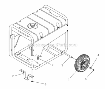 Wheel_Kit_197317 Diagram and Parts List for 030243-1  Briggs and Stratton Generator